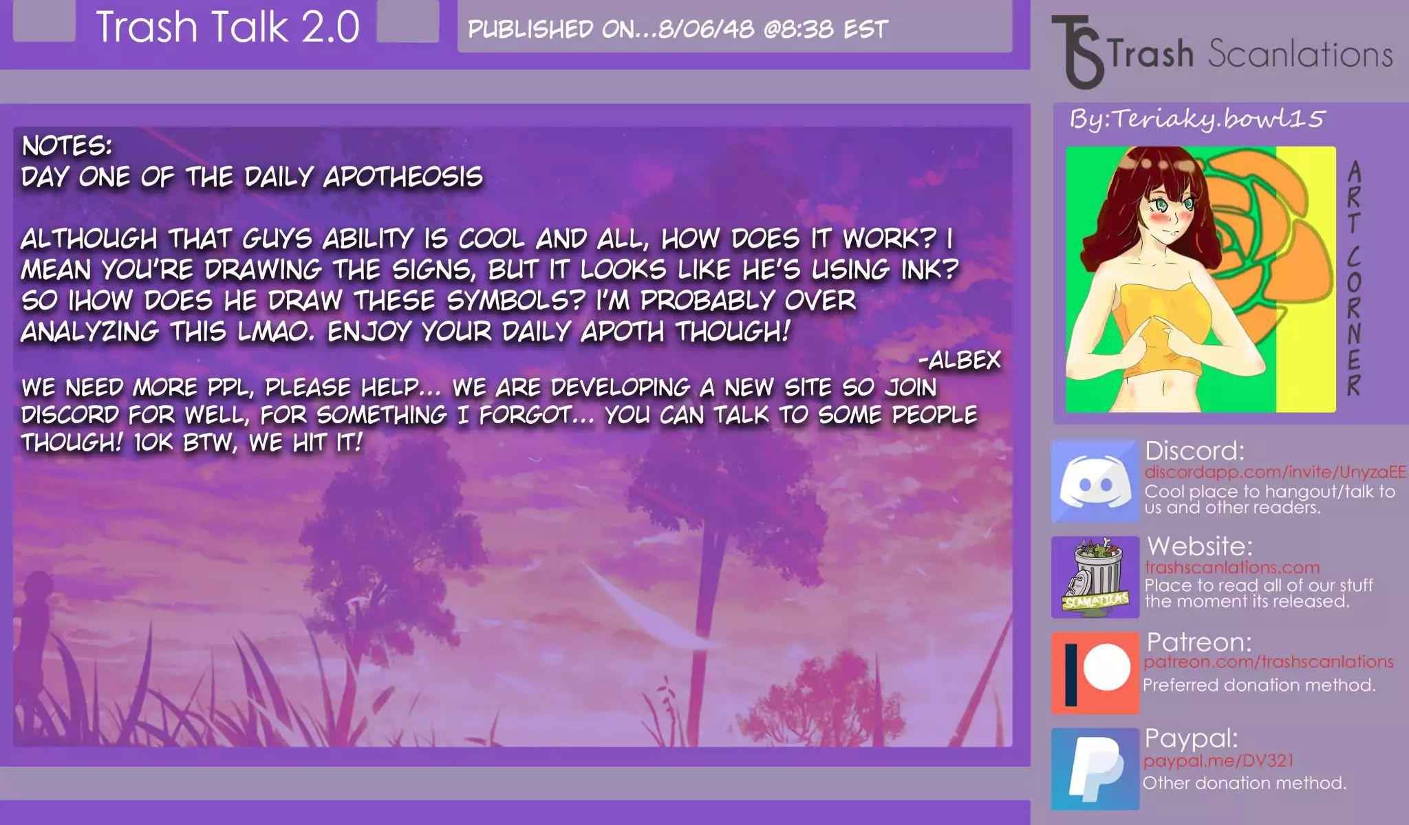 Read Apotheosis Reuploaded Manga Online
