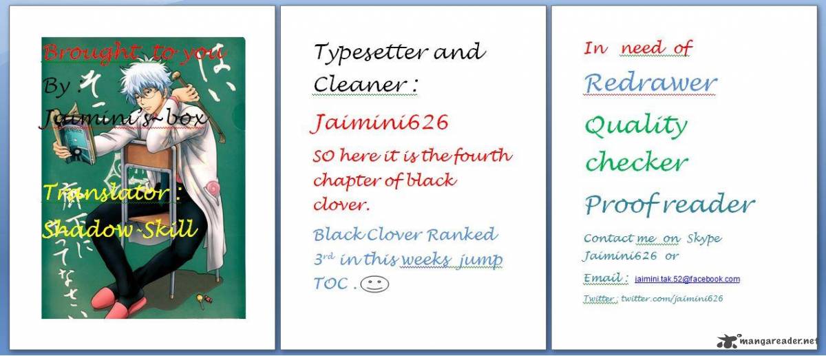 Read BLACK CLOVER Manga Online