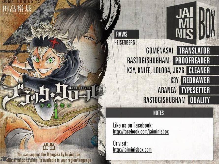 Read BLACK CLOVER Manga Online
