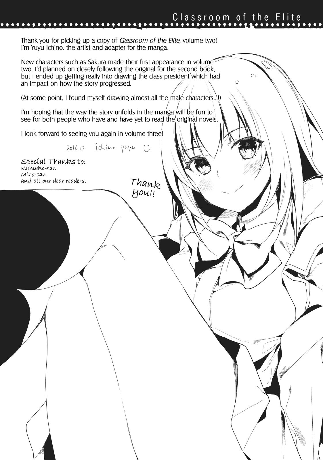 Read Classroom of the Elite Manga Online