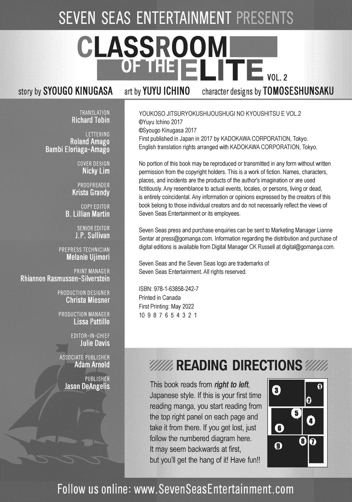 Read Classroom of the Elite Manga Online