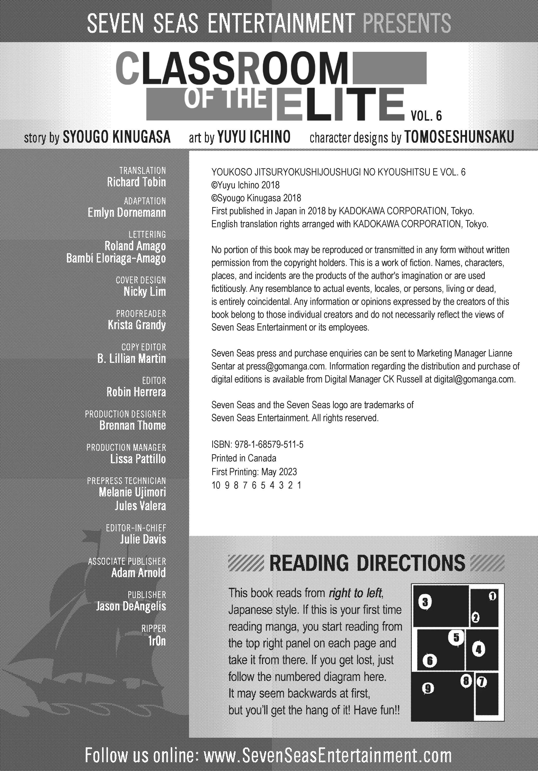 Read Classroom of the Elite Manga Online