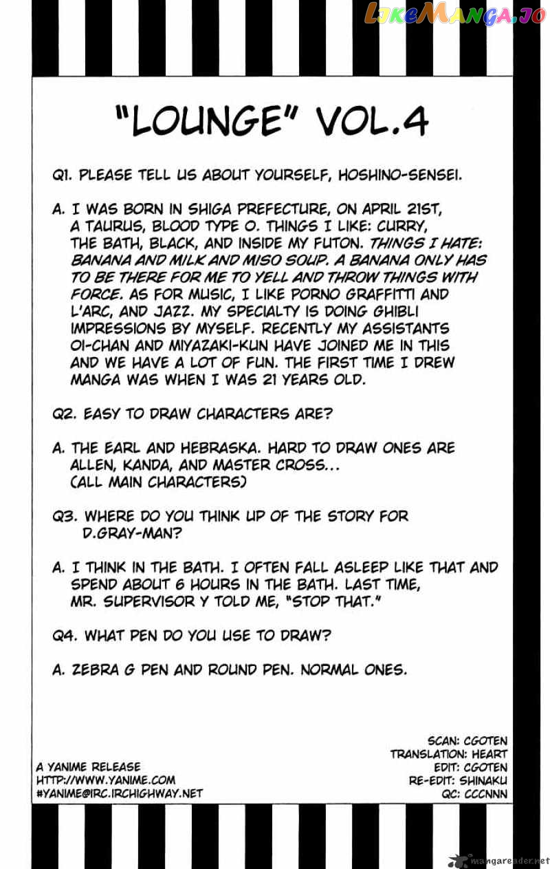 Read D gray Man Manga Online