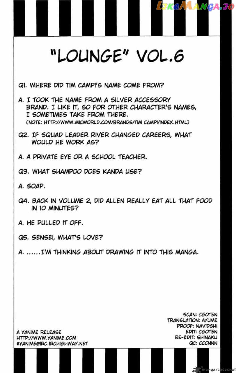 Read D gray Man Manga Online
