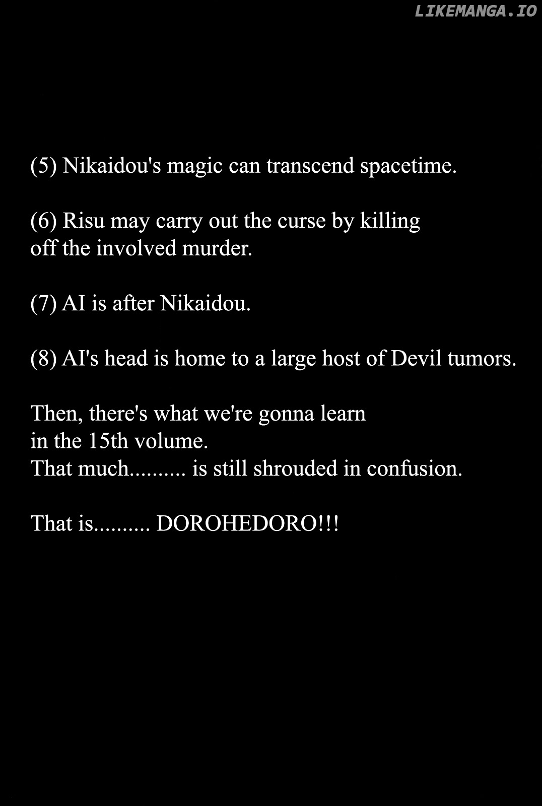 Read Dorohedoro Manga Online