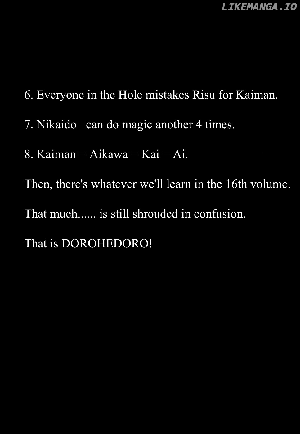 Read Dorohedoro Manga Online