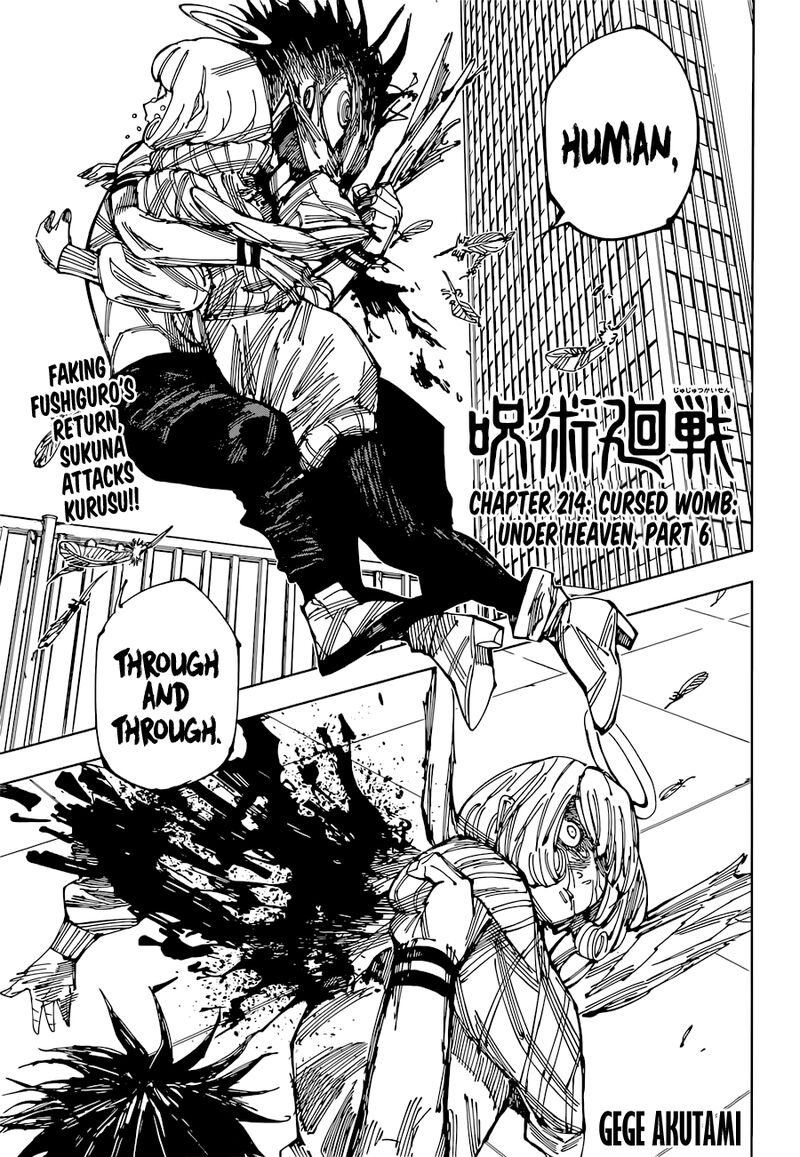Read JUJUTSU KAISEN Manga Online