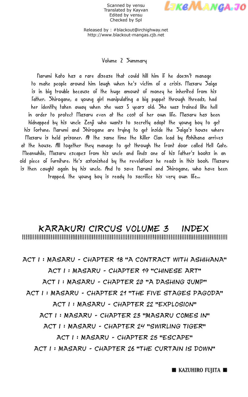 Read Karakuri Circus Manga Online