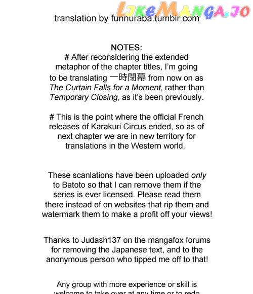 Read Karakuri Circus Manga Online