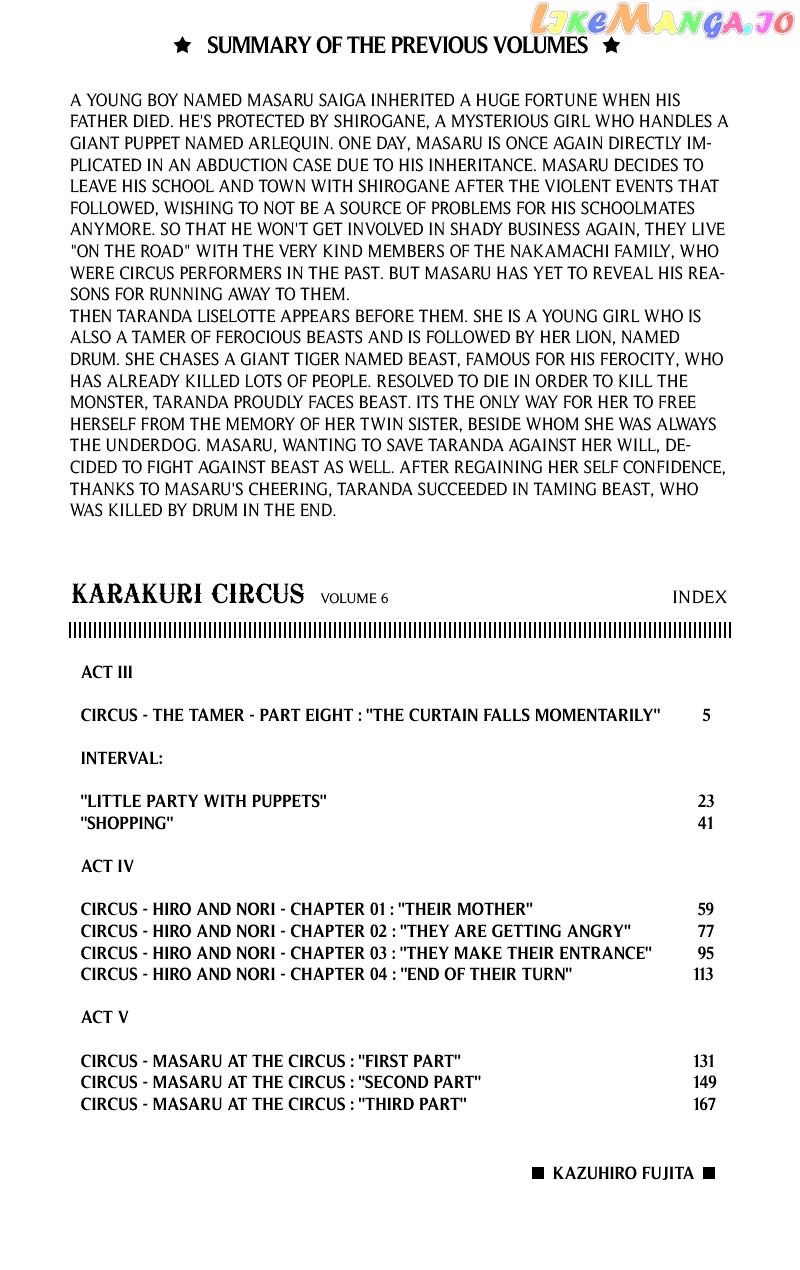 Read Karakuri Circus Manga Online