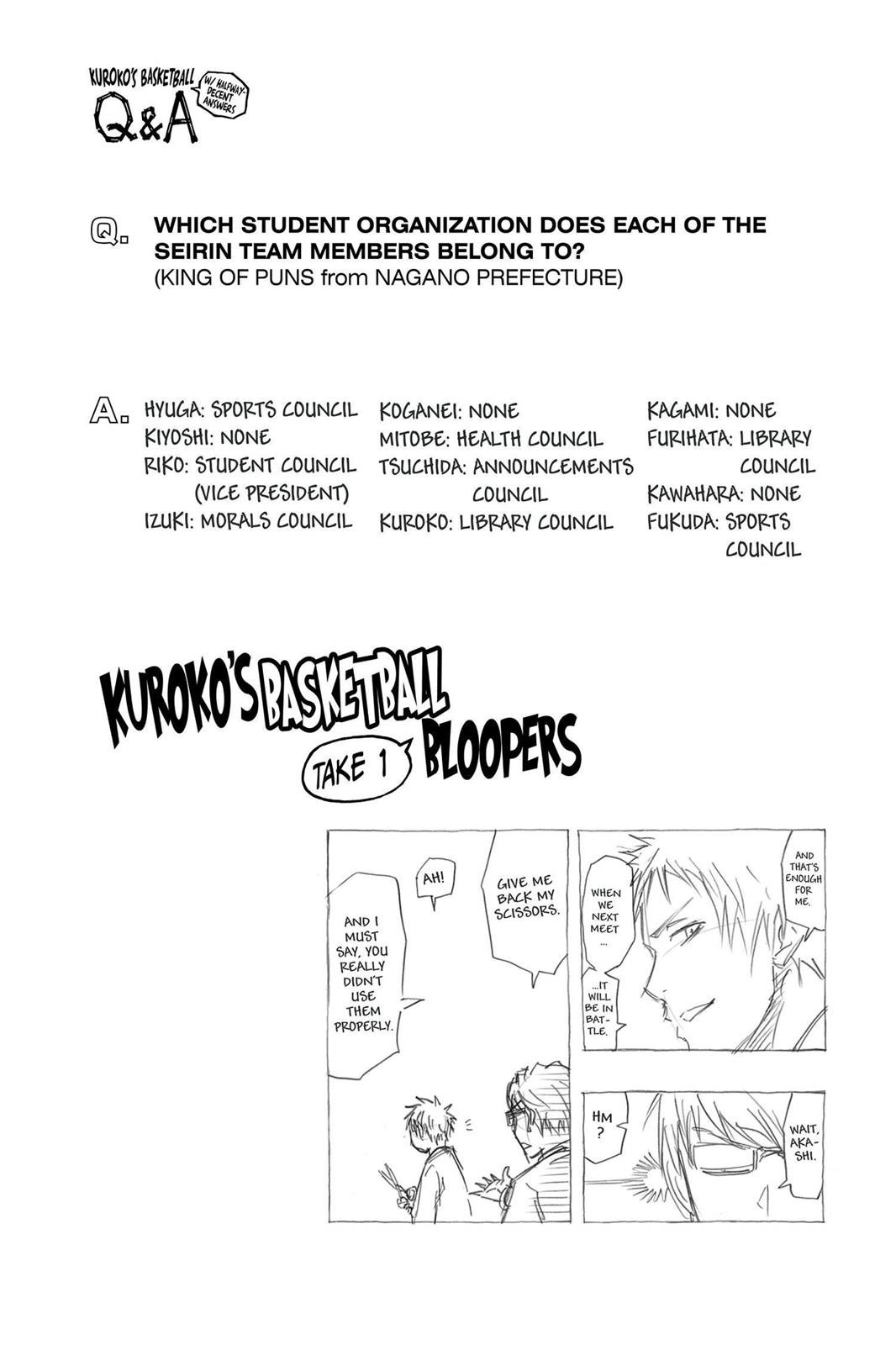 Read Kuroko's Basketball Manga Online