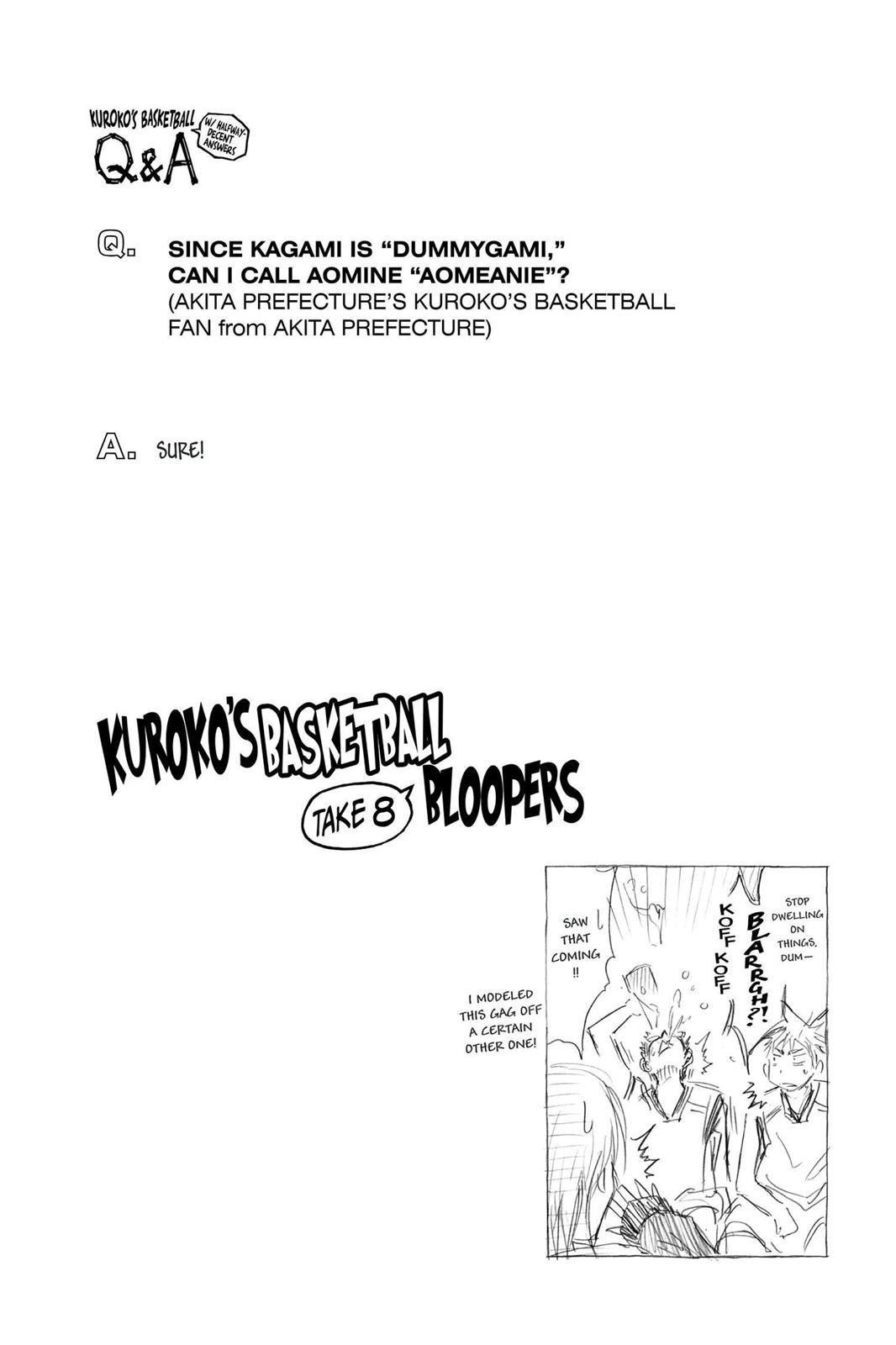 Read Kuroko's Basketball Manga Online