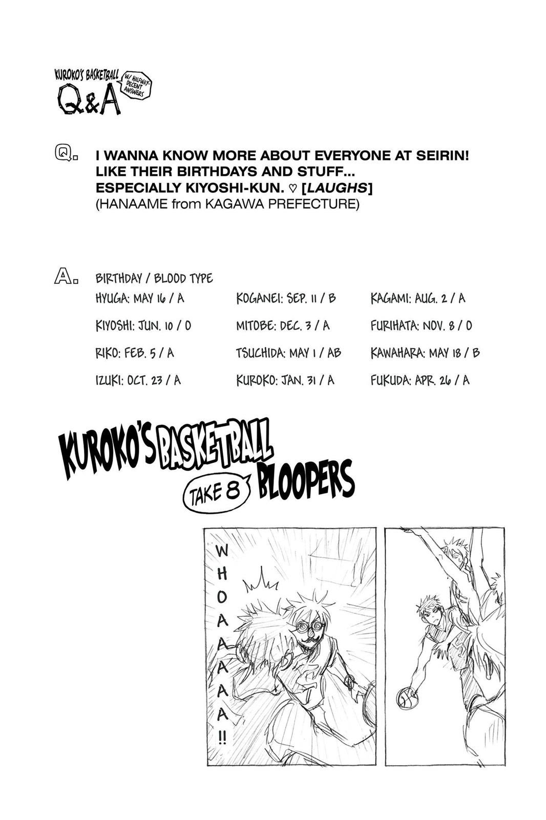 Read Kuroko's Basketball Manga Online