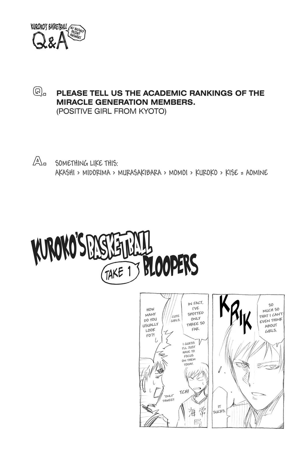 Read Kuroko's Basketball Manga Online