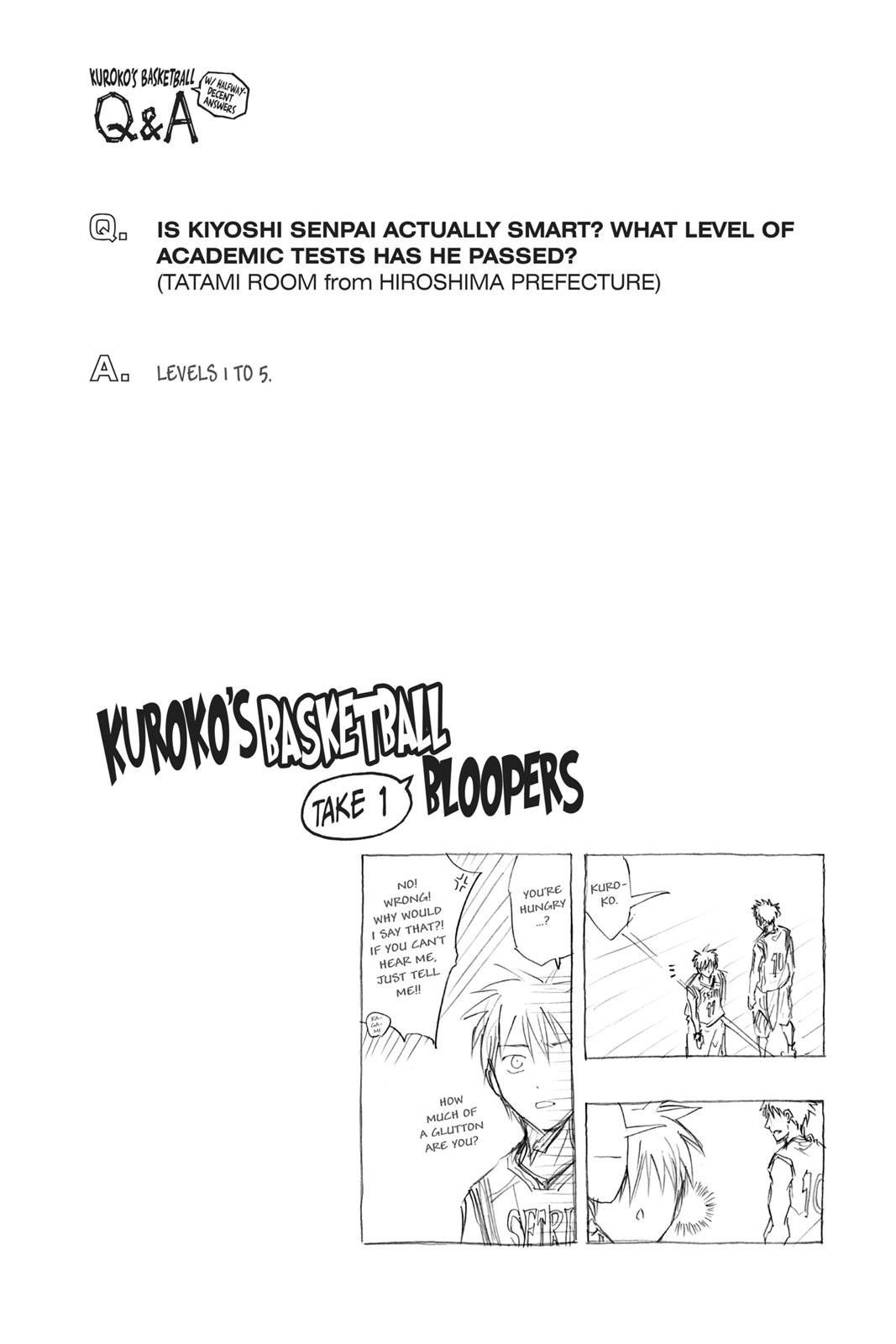 Read Kuroko's Basketball Manga Online