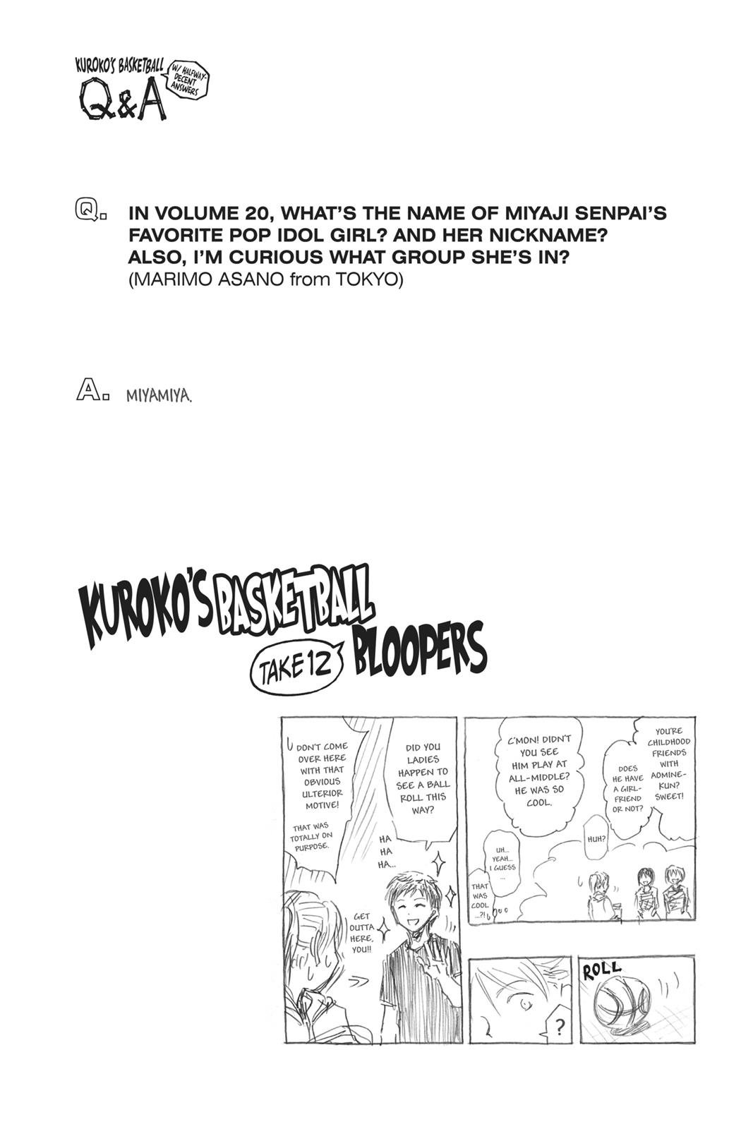 Read Kuroko's Basketball Manga Online