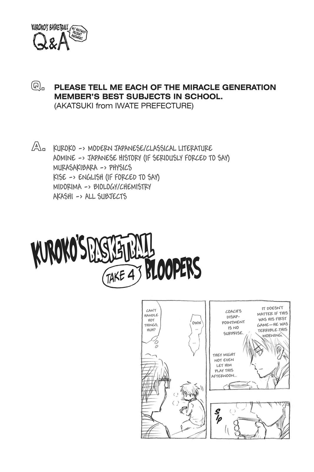 Read Kuroko's Basketball Manga Online