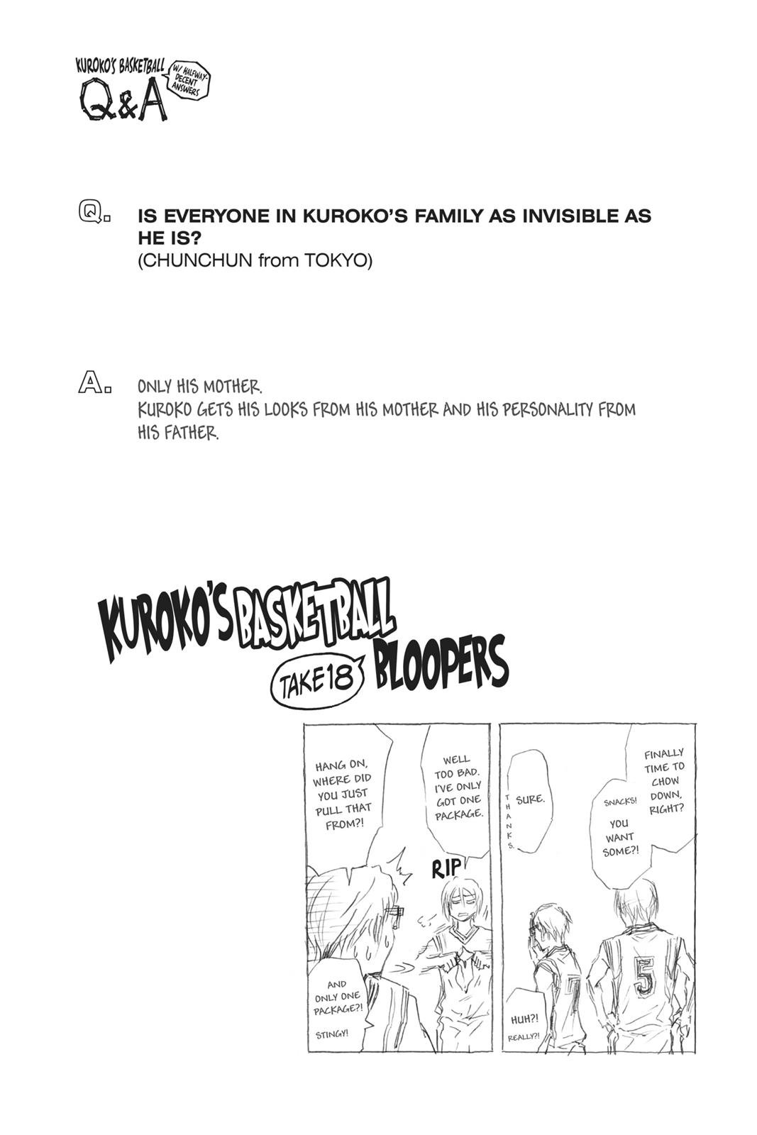 Read Kuroko's Basketball Manga Online