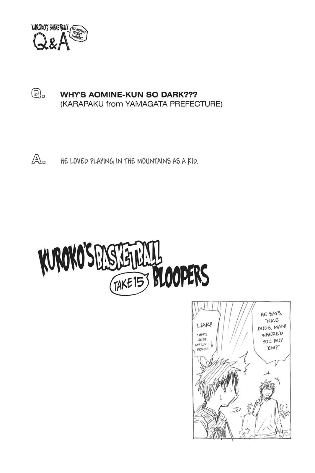 Read Kuroko's Basketball Manga Online