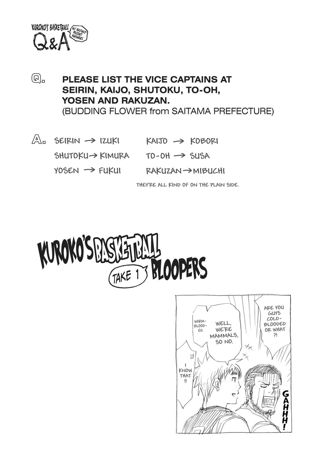 Read Kuroko's Basketball Manga Online