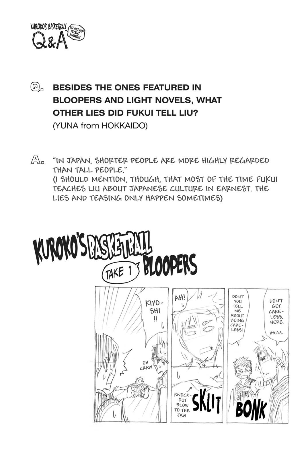 Read Kuroko's Basketball Manga Online