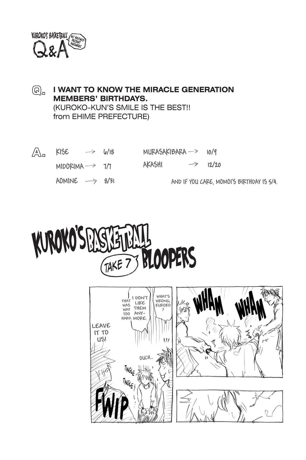 Read Kurokos Basketball Manga Online