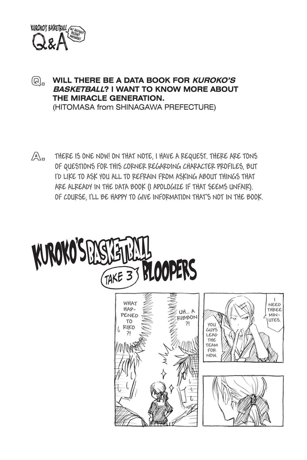 Read Kurokos Basketball Manga Online