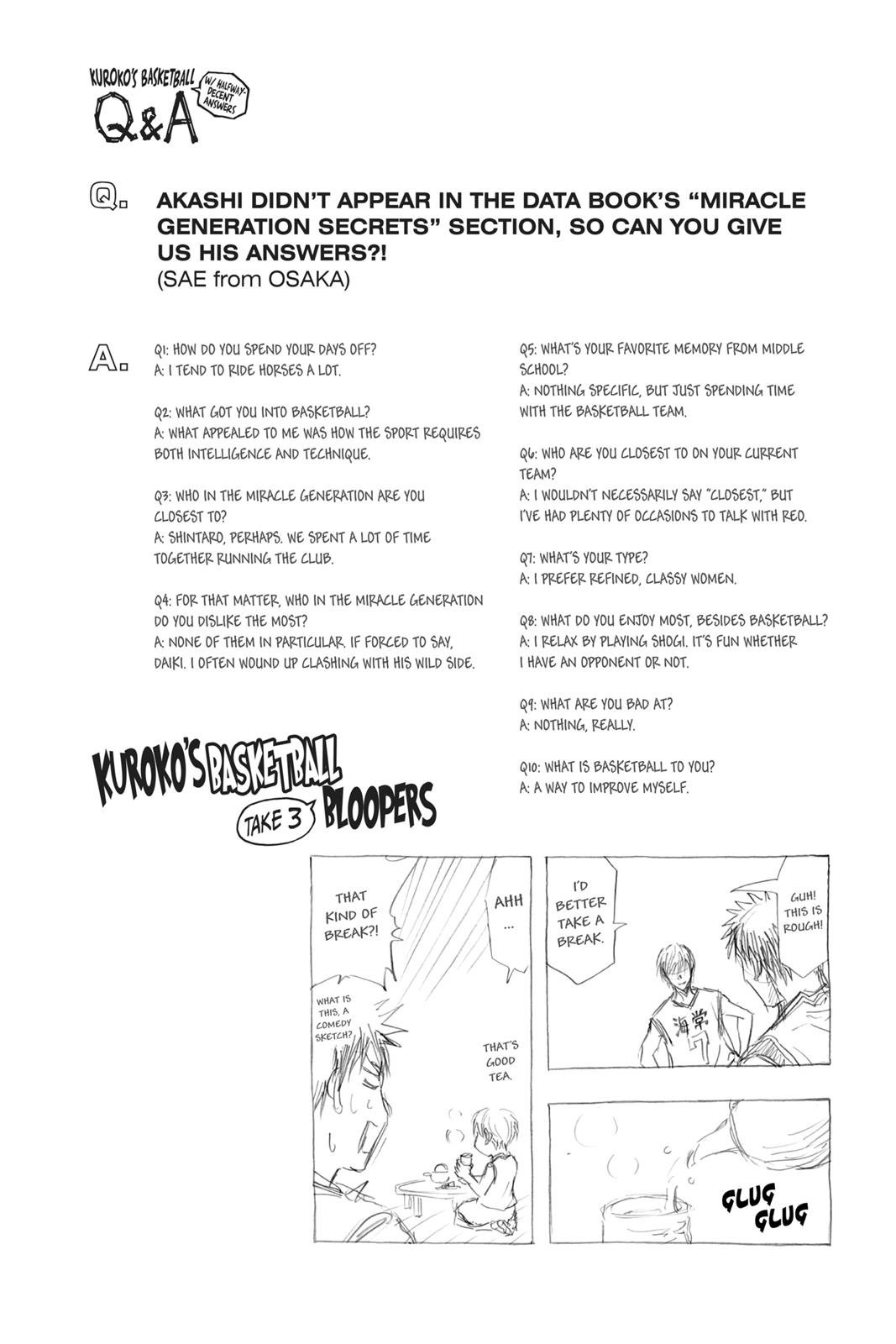 Read Kurokos Basketball Manga Online