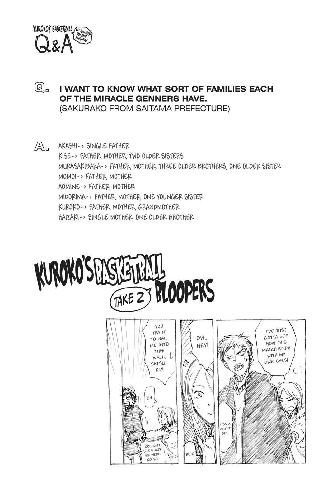 Read Kurokos Basketball Manga Online