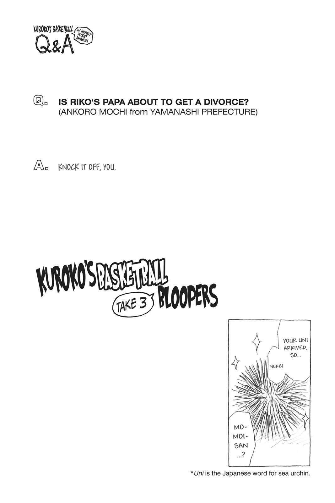 Read Kurokos Basketball Manga Online