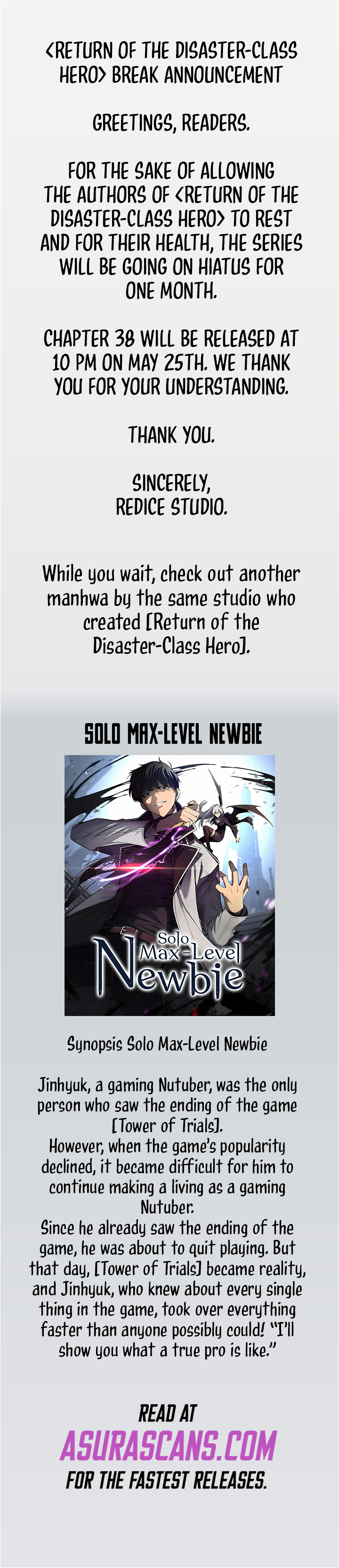 Read The Return of the Disaster Class Hero Manga Online