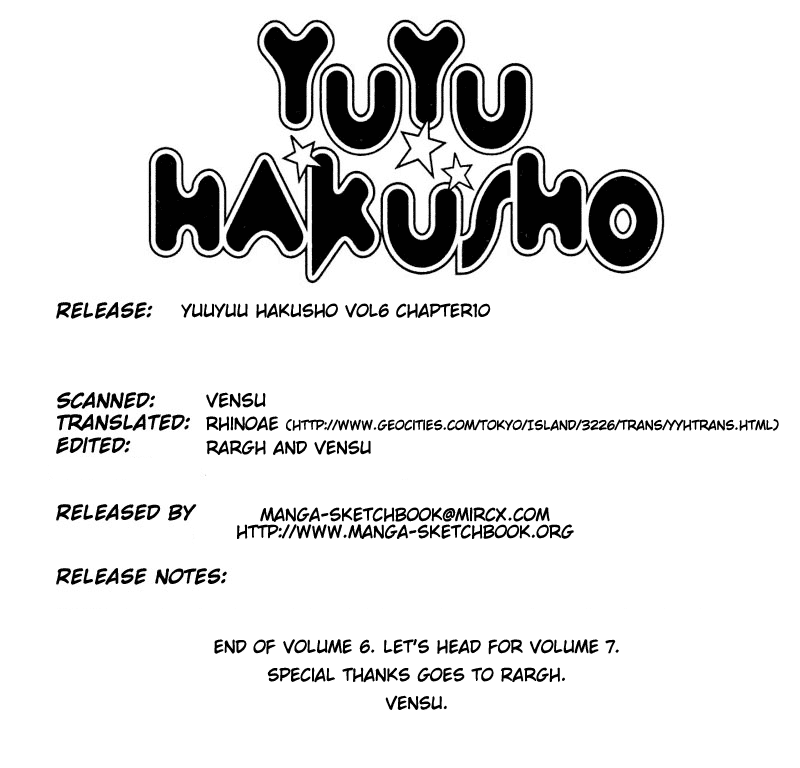 Read Yu Yu Hakusho Manga Online