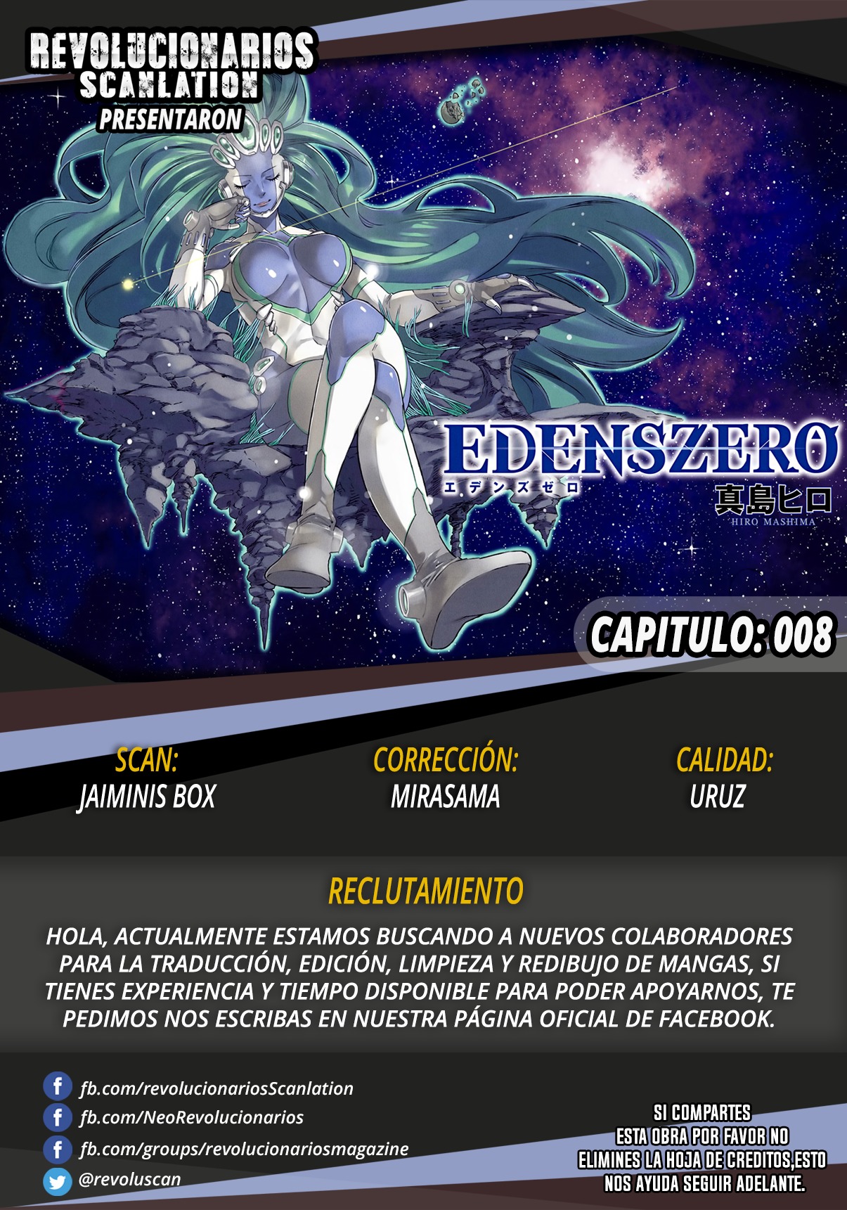 Read Eden's Zero ES Manga Online