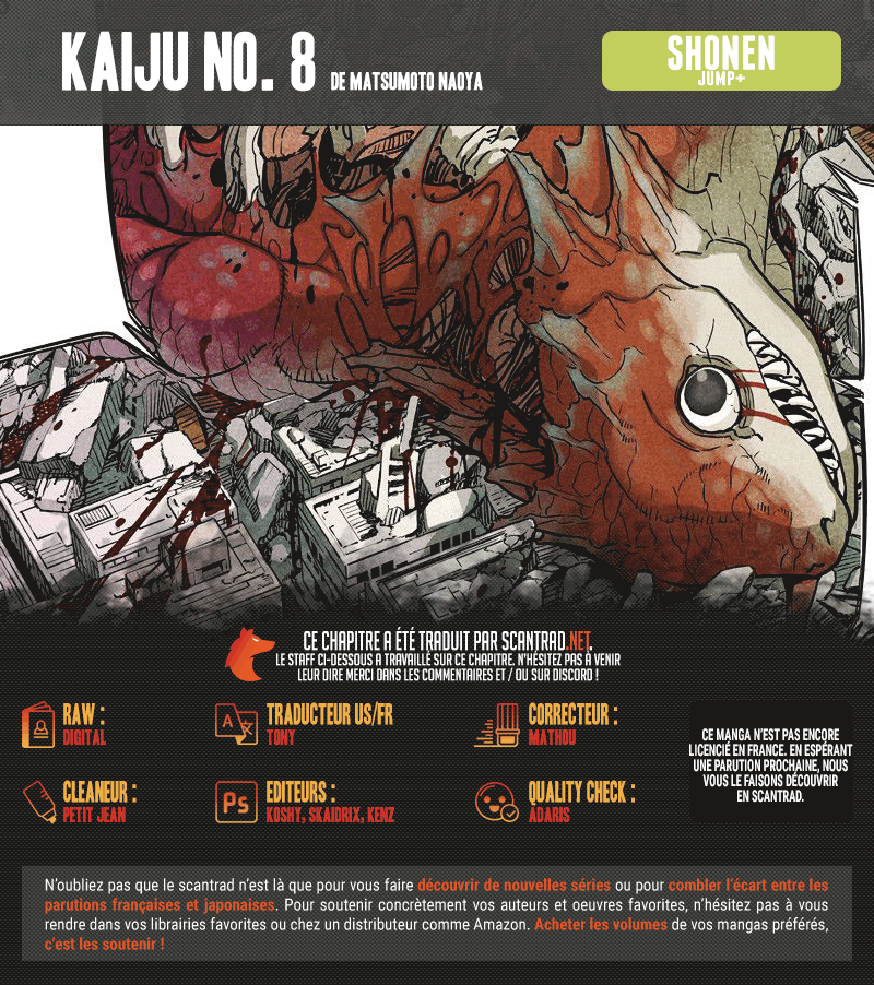 Read Kaiju N 8 FR Manga Online